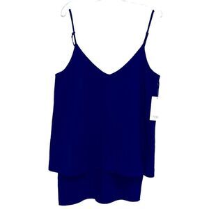 TOBI TANK Top Layered, Blue Size M